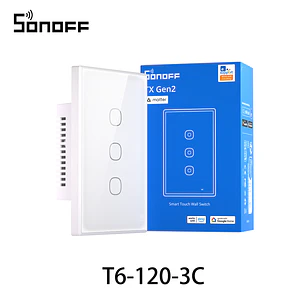 Interruptor Inteligente Sonoff Tx Gen 2 - T6 - 3 Botones - Matter