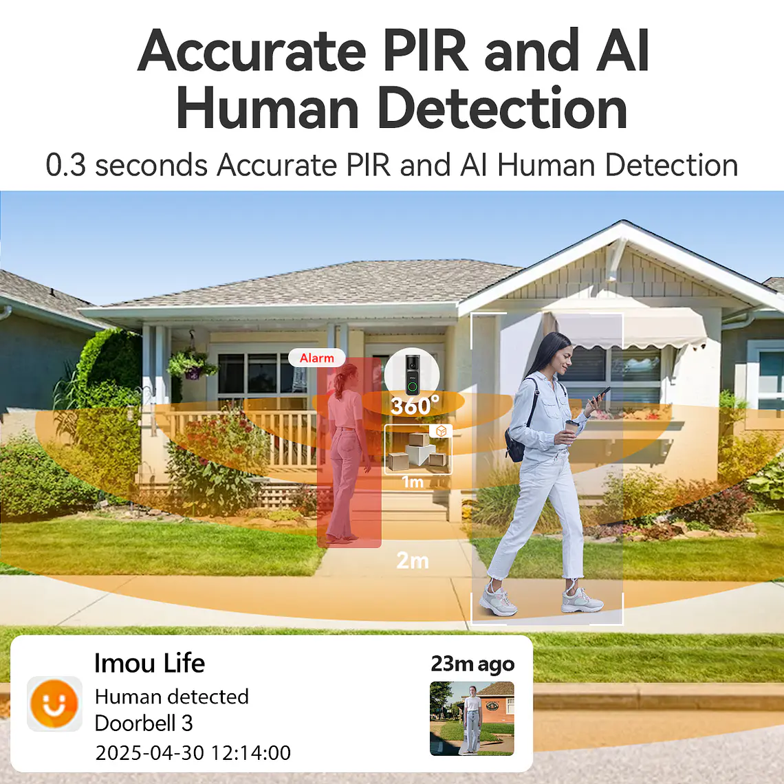 Imou Doorbell 3 Kit 2K - 4MP - 360° Vista Panorámica 4