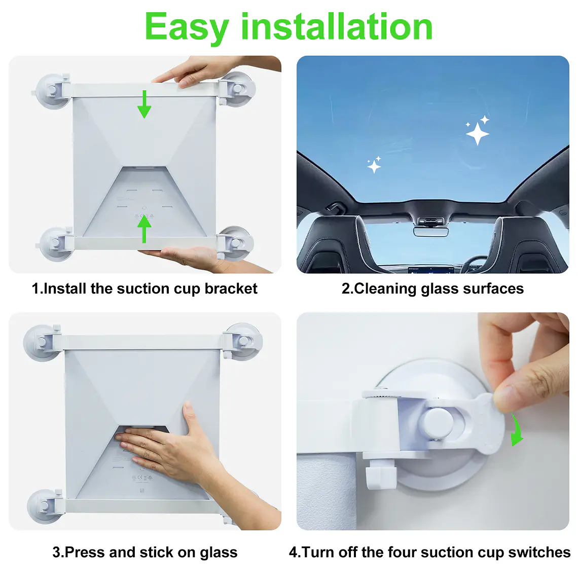 Soporte de Montaje Para Starlink Mini con 4 Ventosas Para Auto y Vidrio - Agarre Fuerte 4