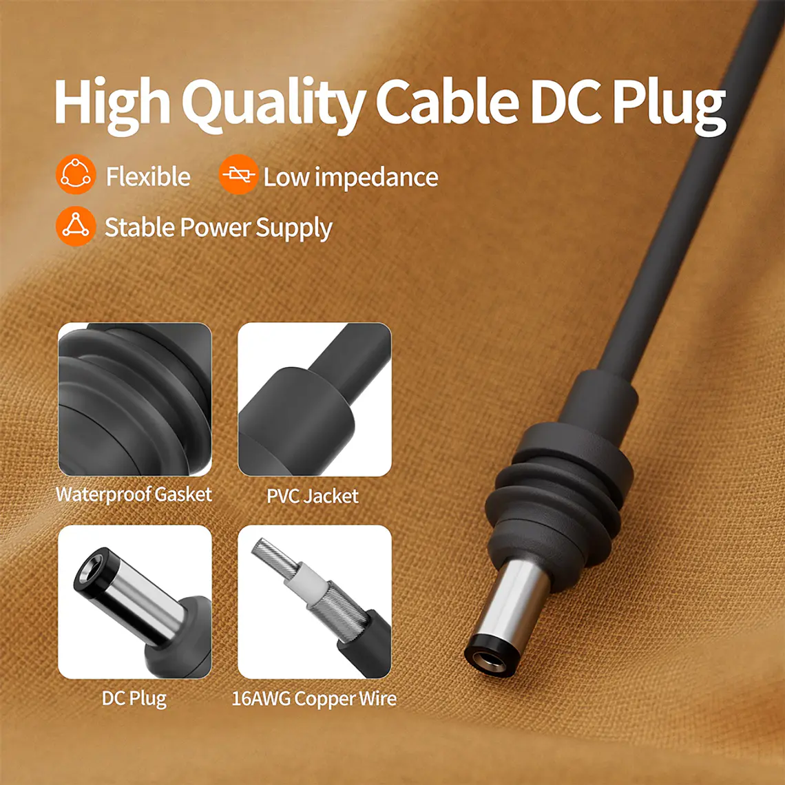 Cargador de Auto Para Starlink Mini 12V - 48V  - 5 Metros 6
