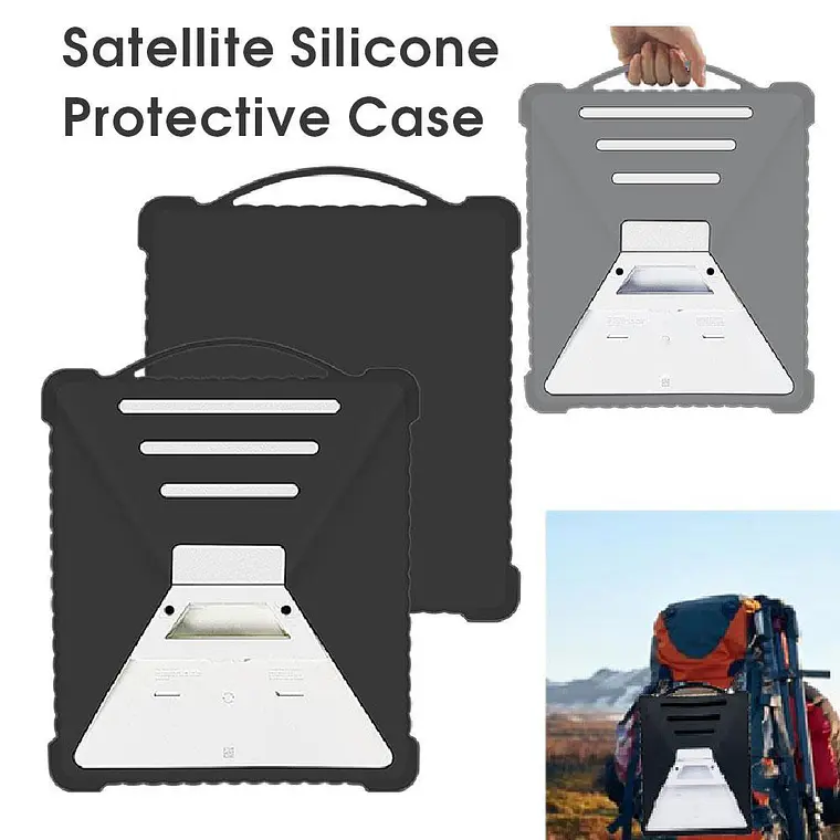 Funda Protectora de Silicona para Starlink Mini - Negro 3