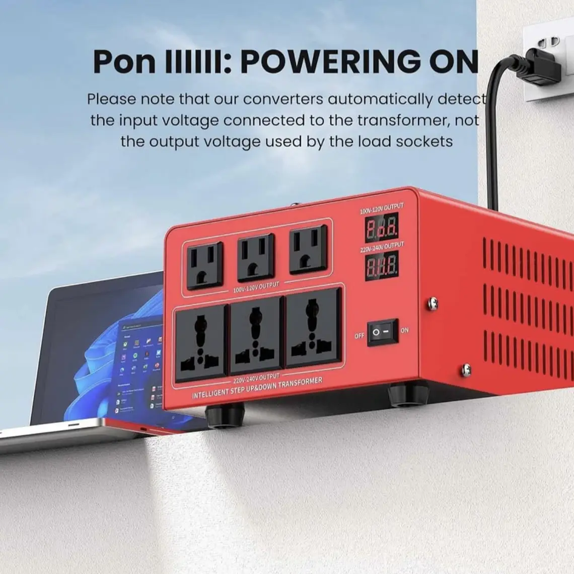 Convertidor e inversor de energía 110V a 220V 2