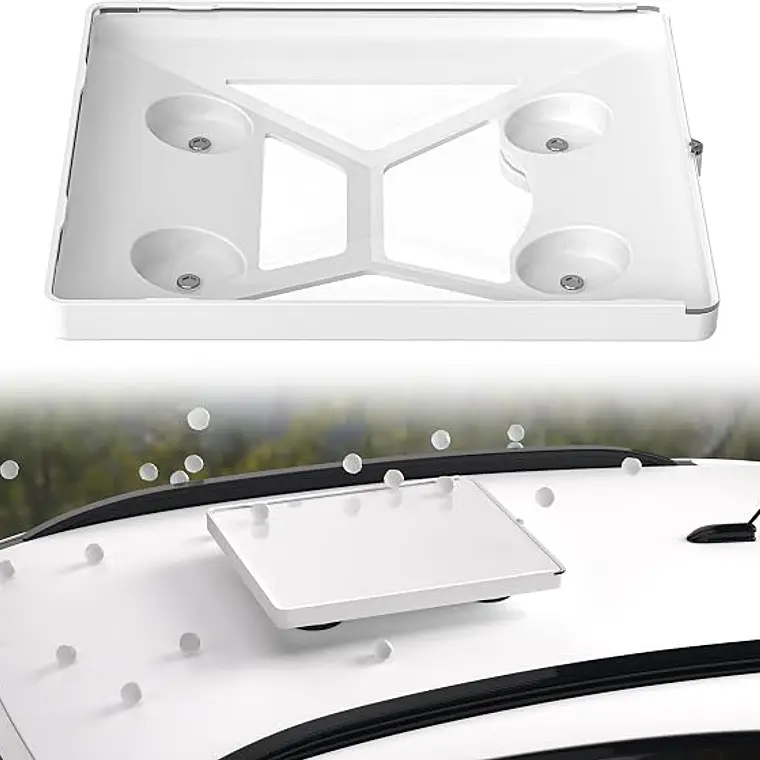 Soporte de Techo Magnético Para Starlink Mini Para Vehículo - Con Cubierta Protectora Color Blanco 7