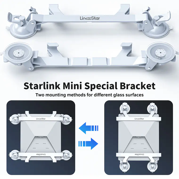Soporte Para Starlink Mini - 04 Ventosas y 02 Soportes 4