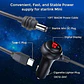 Cable de Alimentación 3 en 1 de 3 Metros Para Starlink Mini Tipo Cigarrera - Miniatura 5