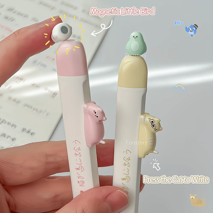 Set x4 Lapiceros de Gatito 2