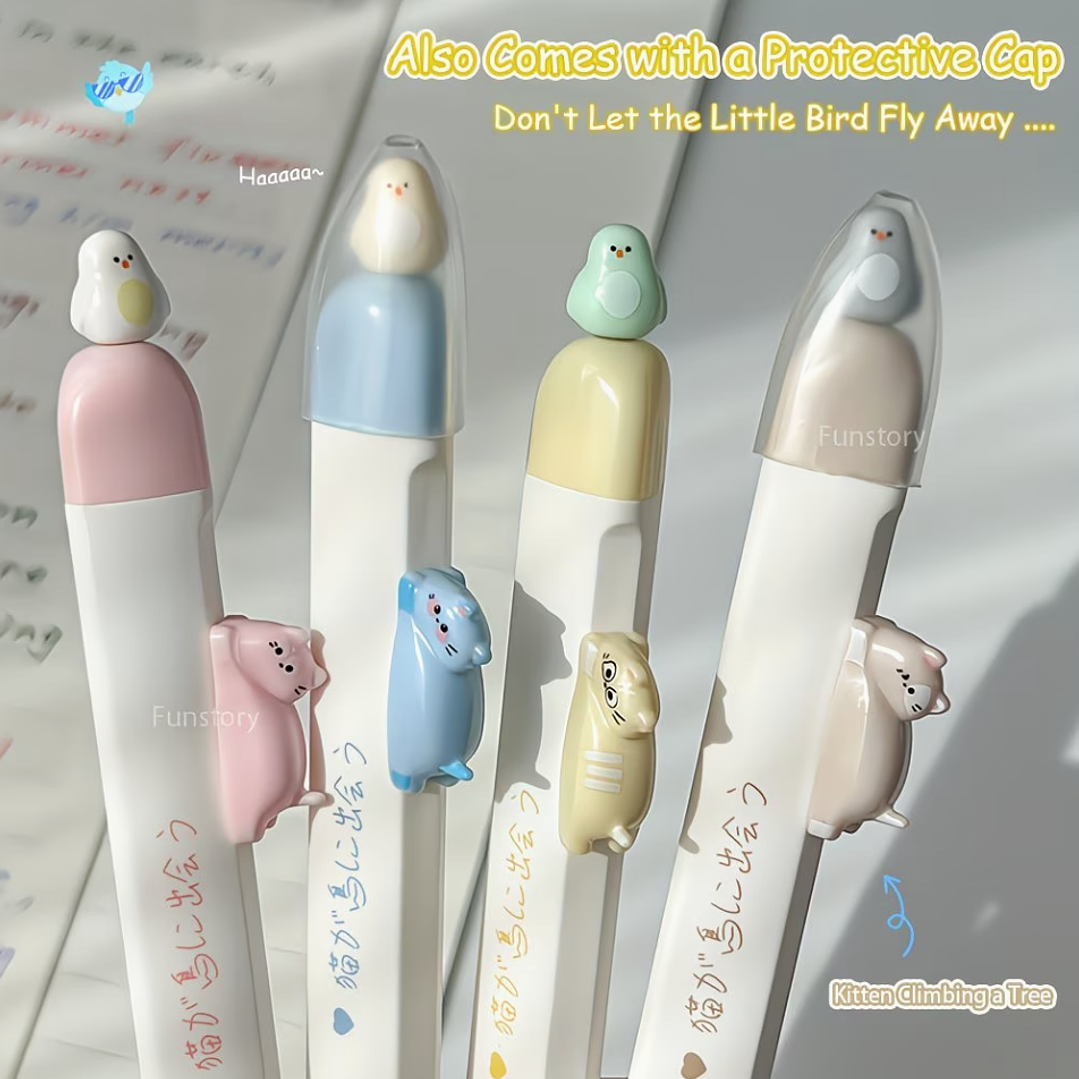 Set x4 Lapiceros de Gatito 4