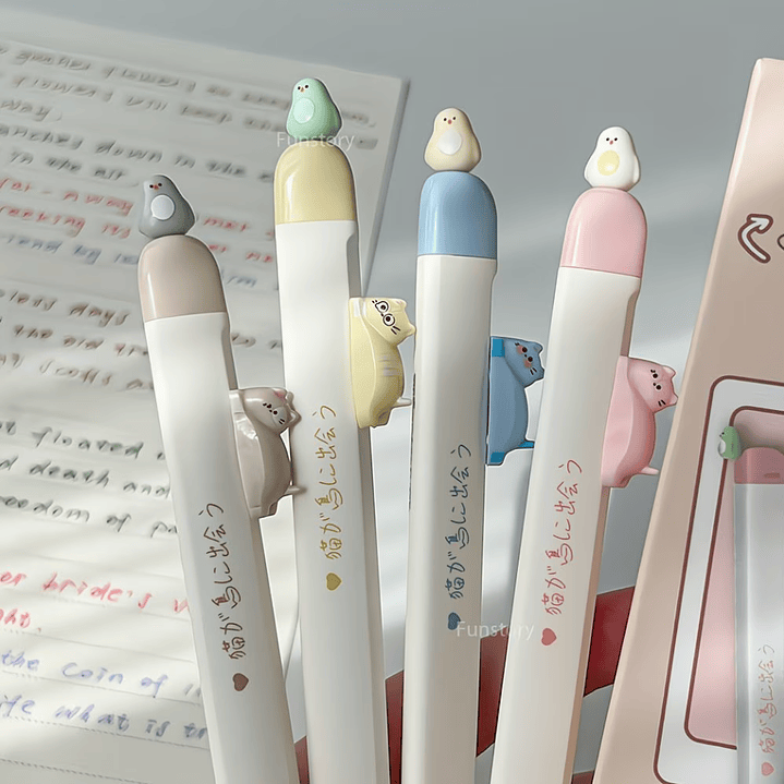 Set x4 Lapiceros de Gatito 1