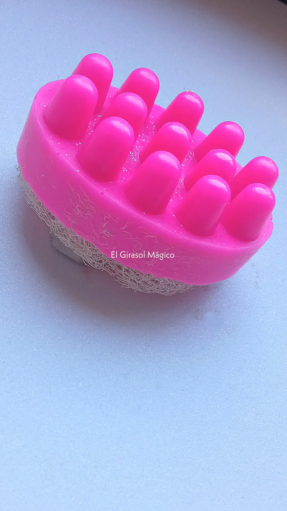 Jabón Luffa Guinda-Frambuesa 1