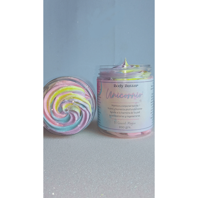 Body Butter Unicornio con glitter