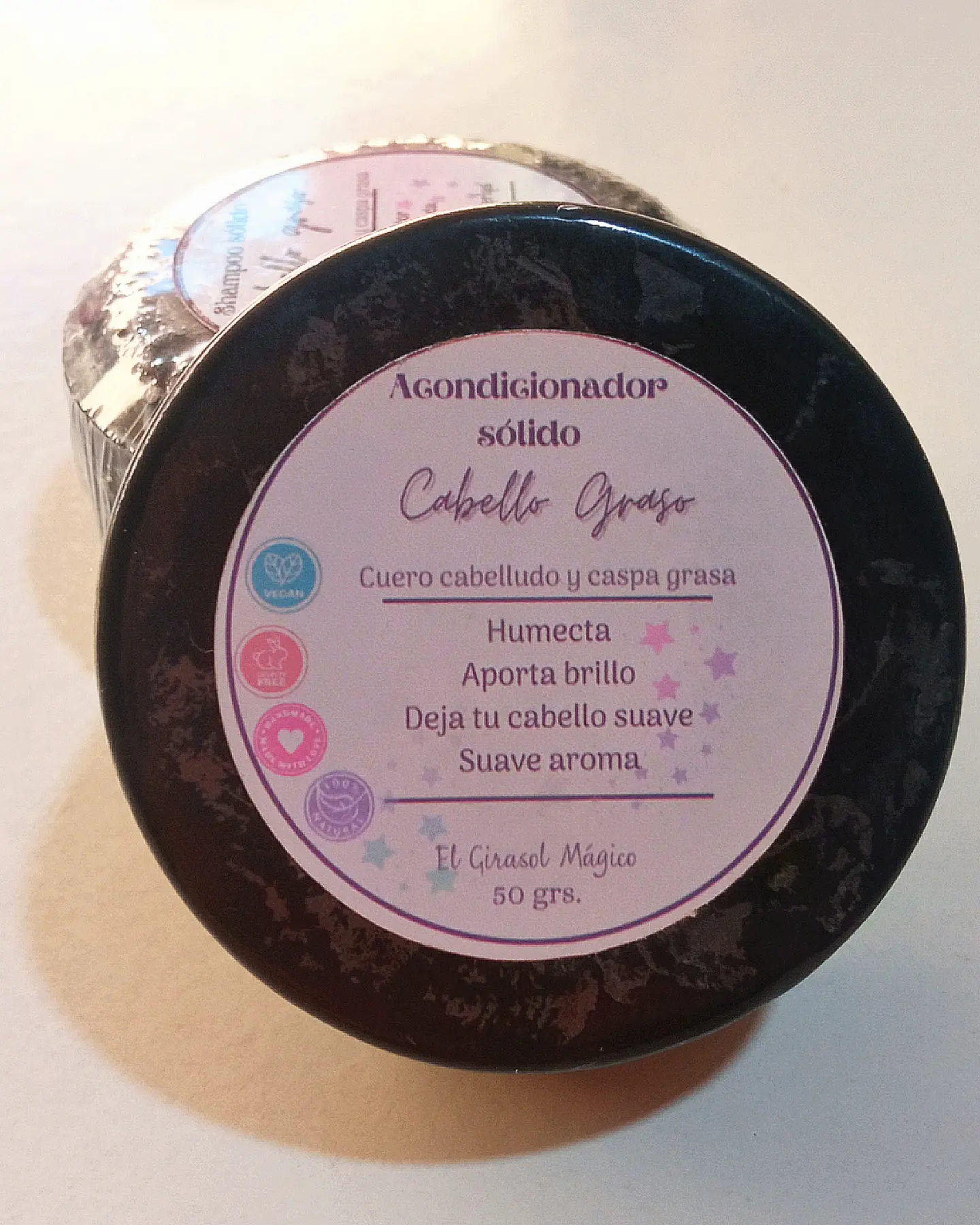 Acondicionador sólido cuero cabelludo graso 1