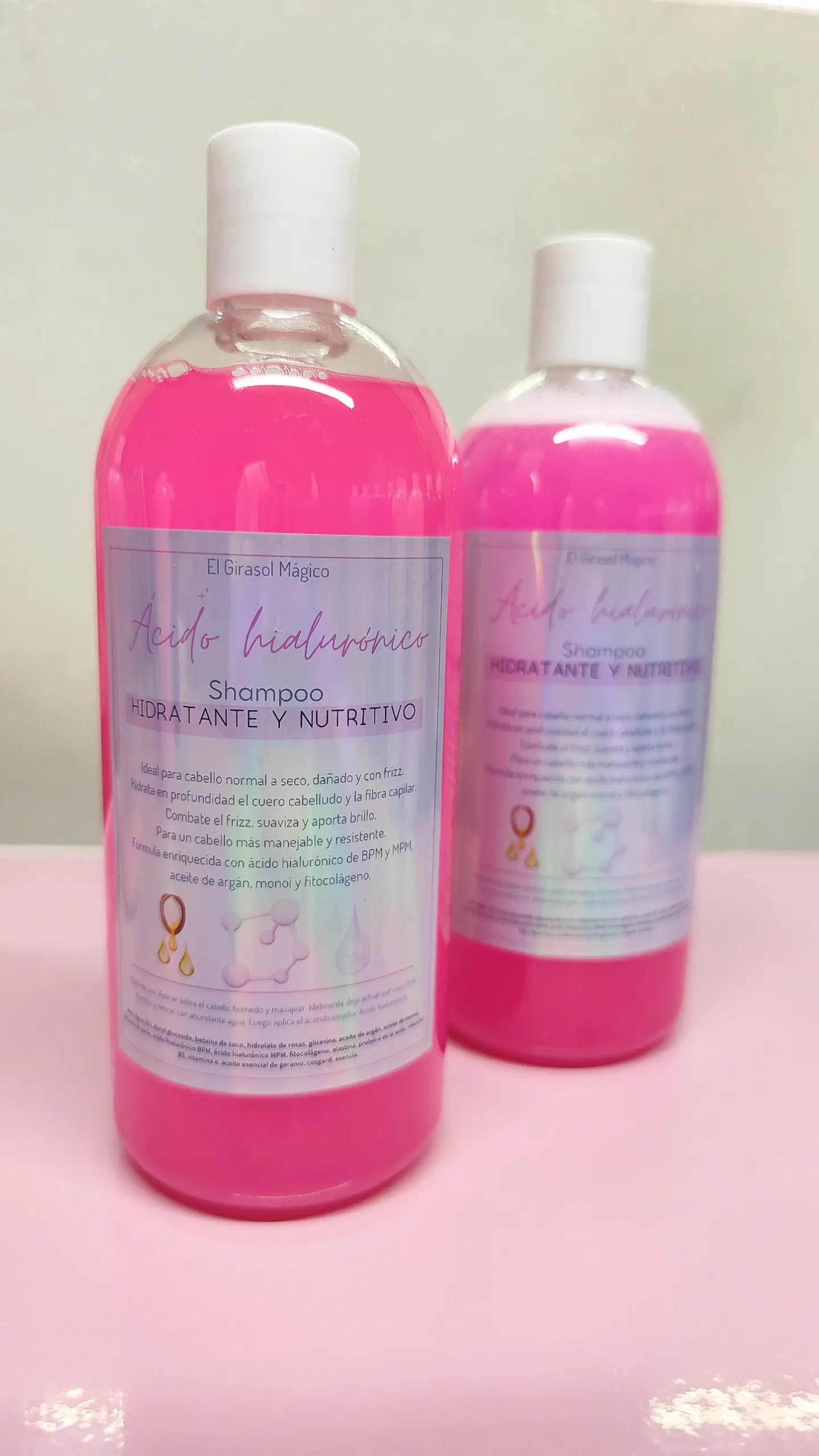 Shampoo Ácido hialurónico HIDRATANTE Y NUTRITIVO  1