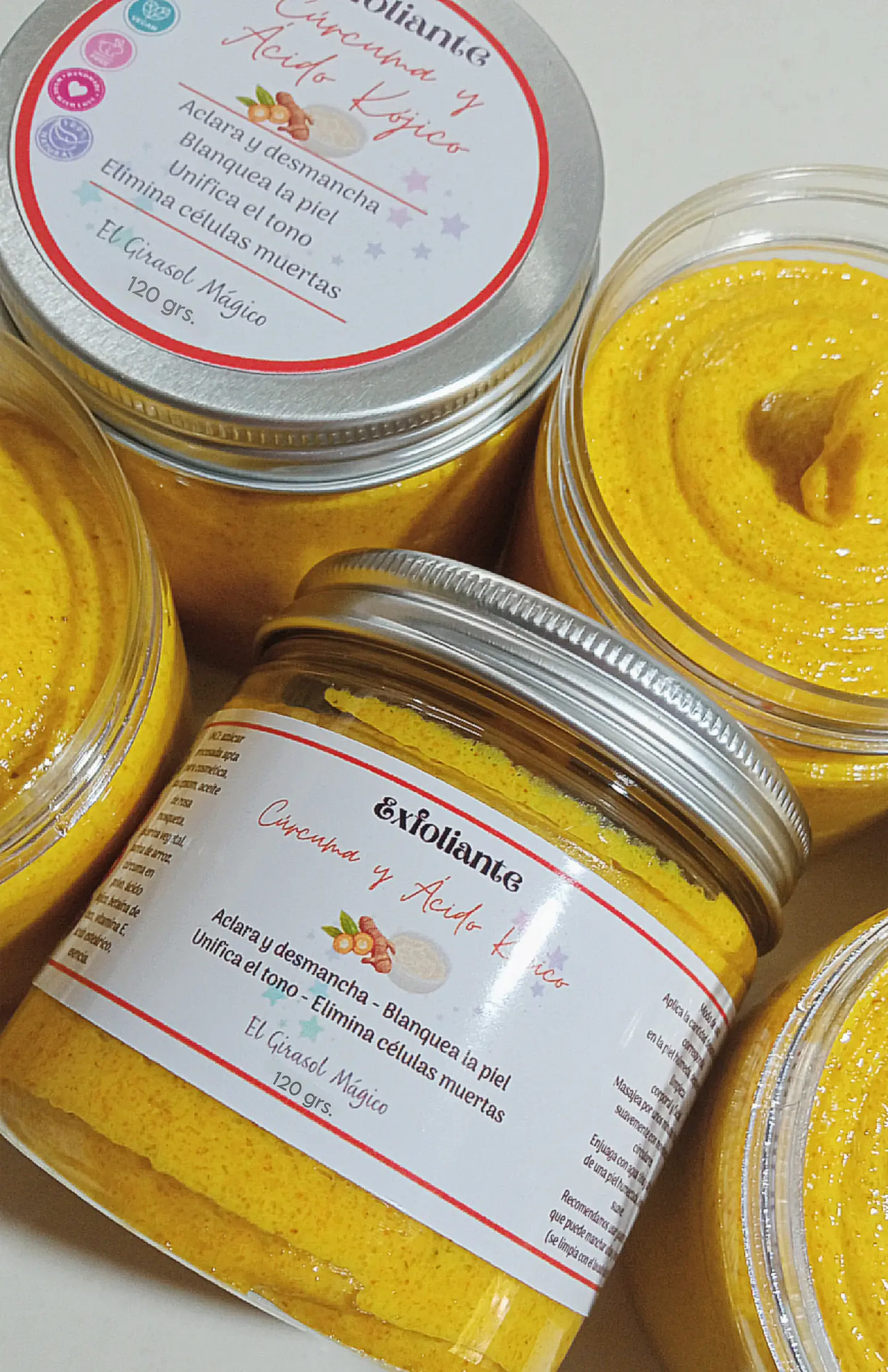 Exfoliante Aclarante Cúrcuma y ácido kójico  1