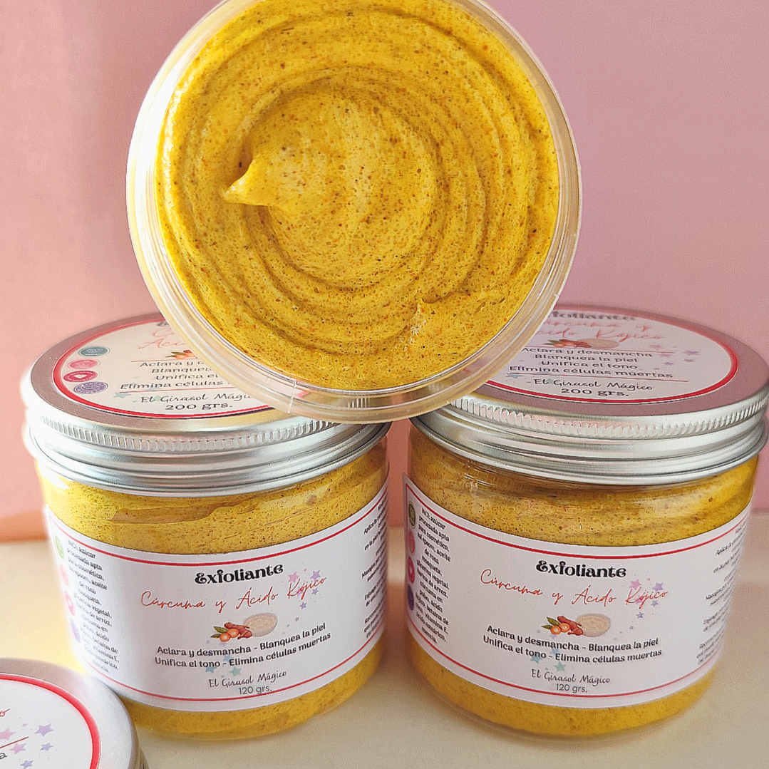 2 Exfoliantes Cúrcuma y ácido kójico  1