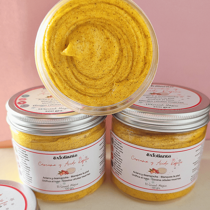 2 Exfoliantes Cúrcuma y ácido kójico  1
