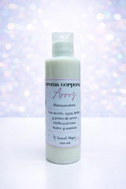 Crema corporal Blanqueadora Arroz