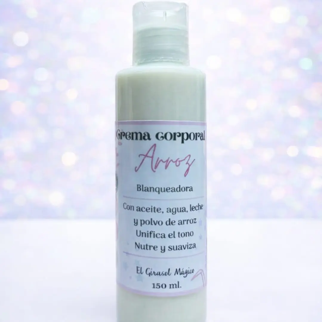 Crema corporal Blanqueadora Arroz 1