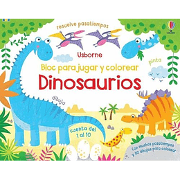 Dinosaurios Bloc Para Jugar Y Colorear