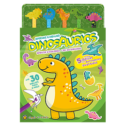 Lapices Y Borradores De Colores - Dinosaurios