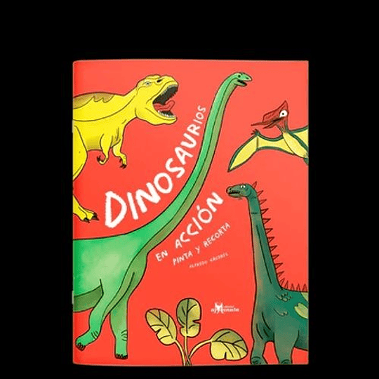 Dinosaurios En Acción Pinta Y Recorta