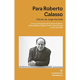 Para Roberto Calasso 
