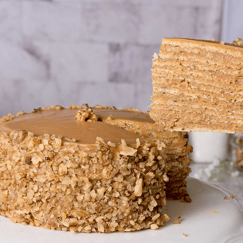 Torta Panqueque Manjar Nuez