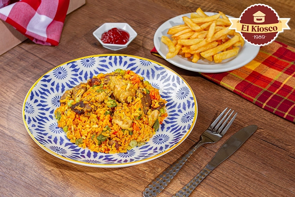 Arroz mixto de carnes 1