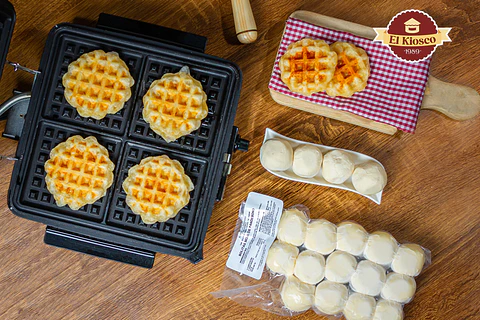 Waffles de pandebono