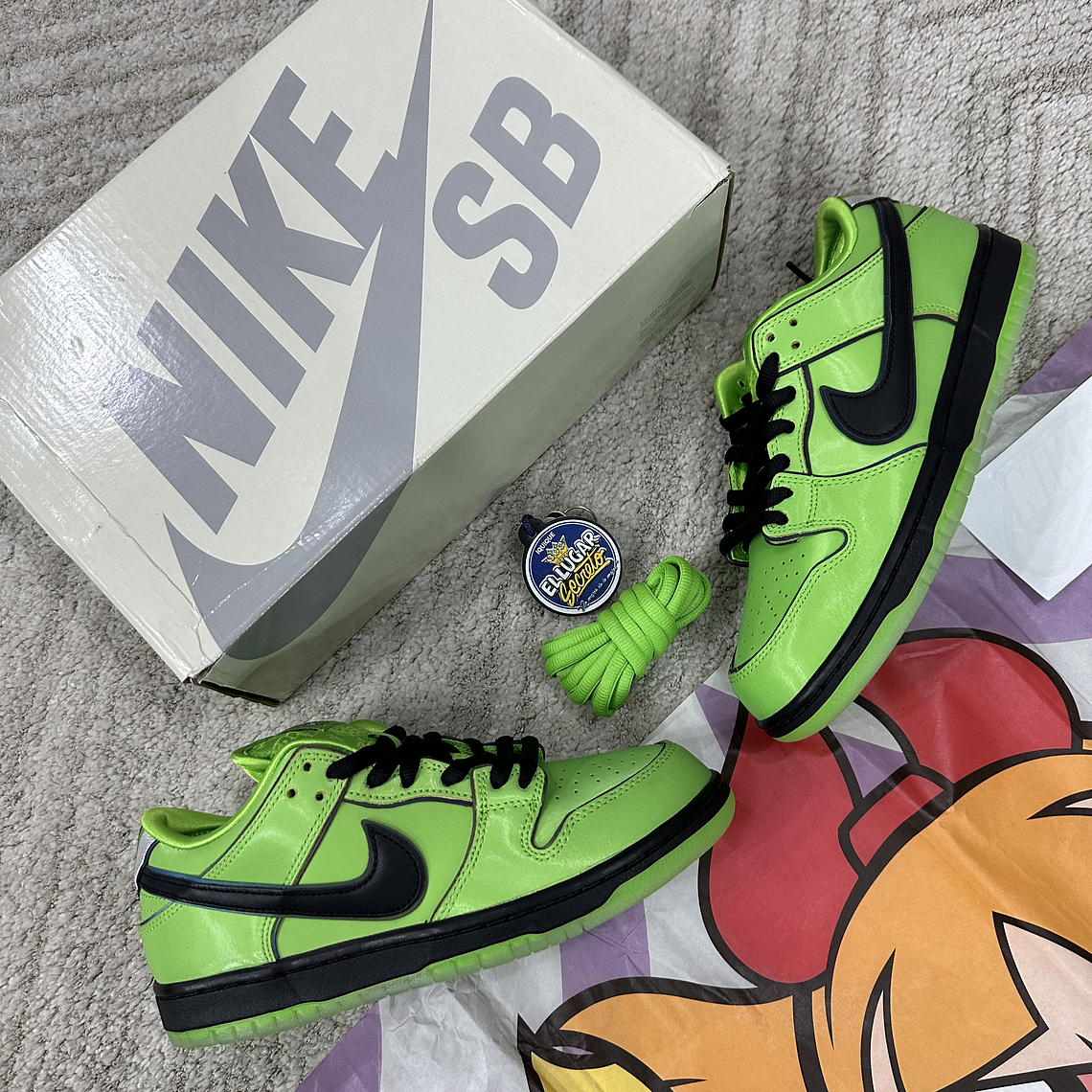 Nike SB Dunk Low Powerpuff Girls Buttercup  2