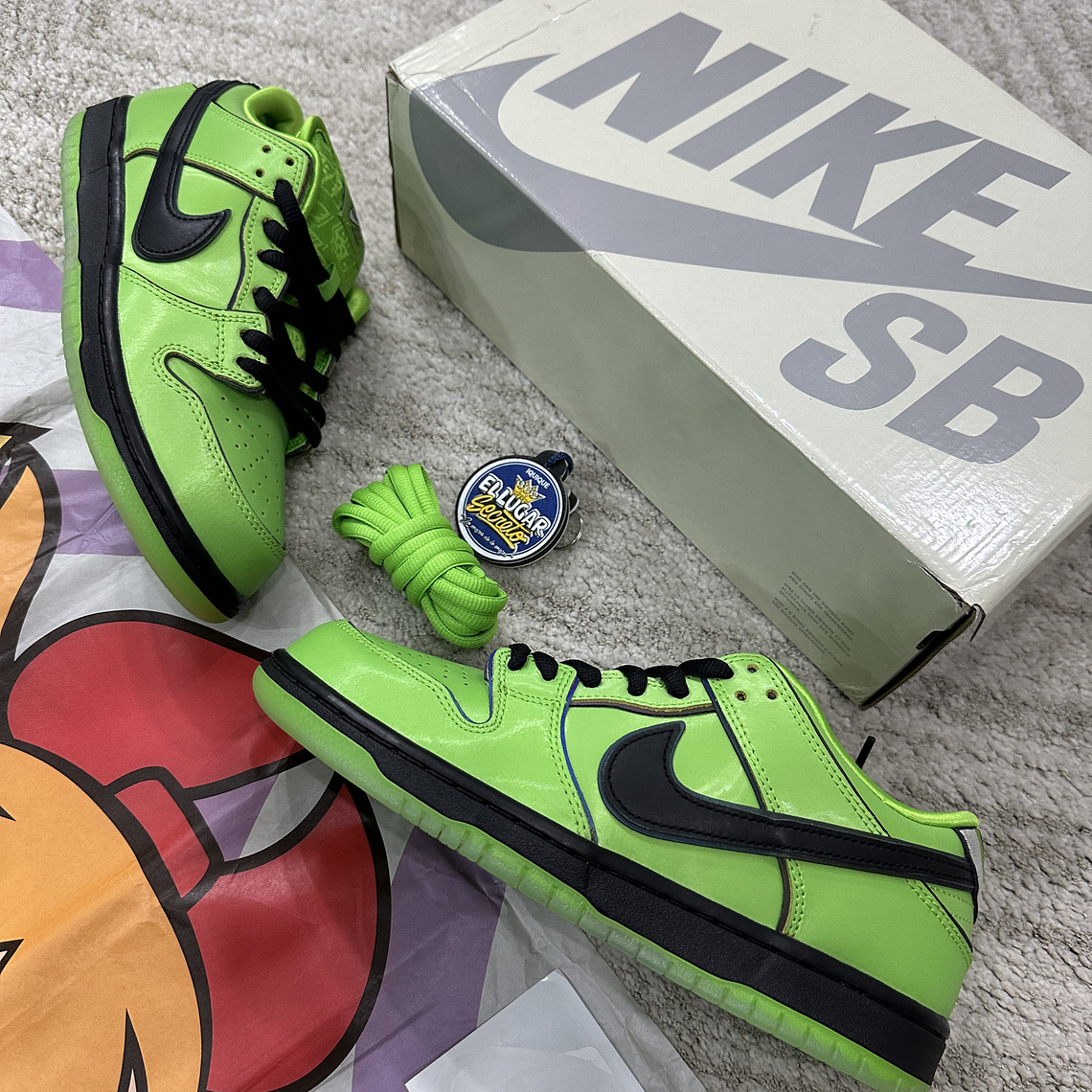 Nike SB Dunk Low Powerpuff Girls Buttercup  4