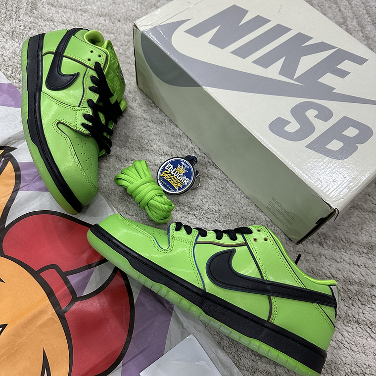 Nike SB Dunk Low Powerpuff Girls Buttercup  4