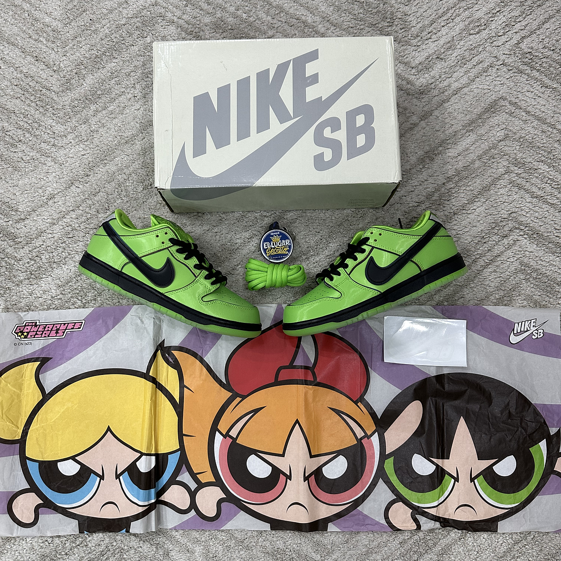 Nike SB Dunk Low Powerpuff Girls Buttercup  1