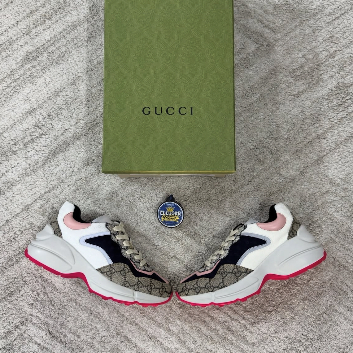 Gucci Rhyton Beige Ebony Womens 1