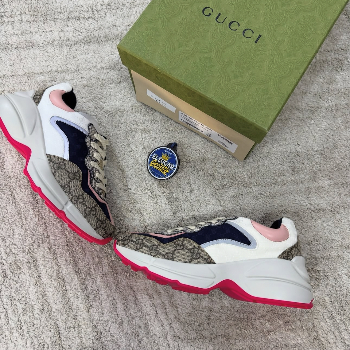 Gucci Rhyton Beige Ebony Womens 2