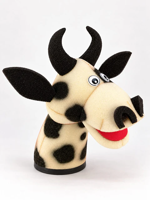 Títere de gomaespuma Vaca