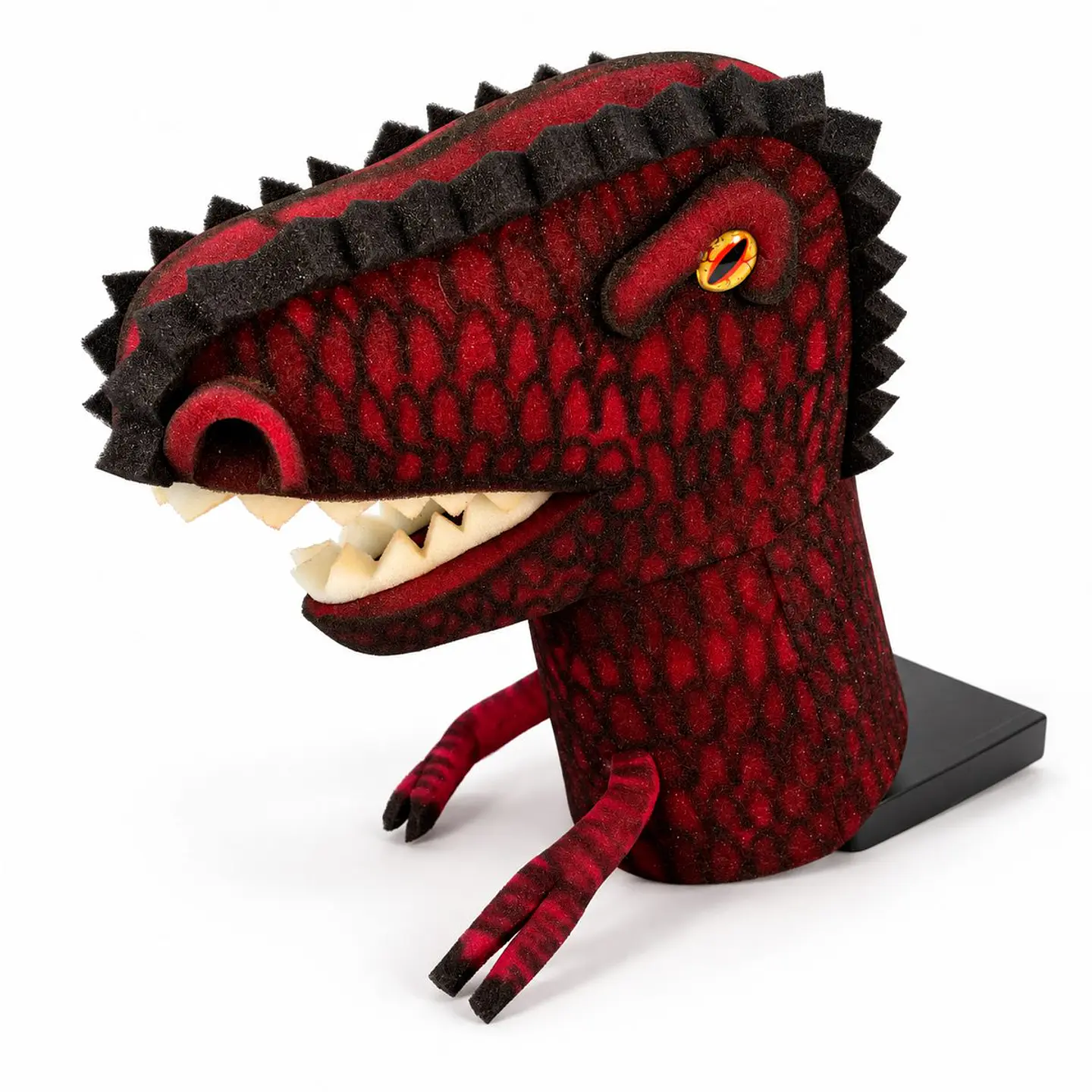 Títere de gomaespuma Dinosaurio Rex Rojo 2