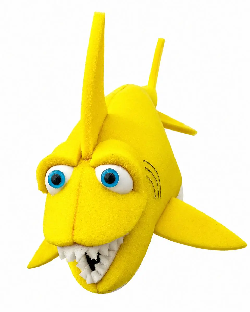 Títere de gomaespuma Tiburón Amarillo 2