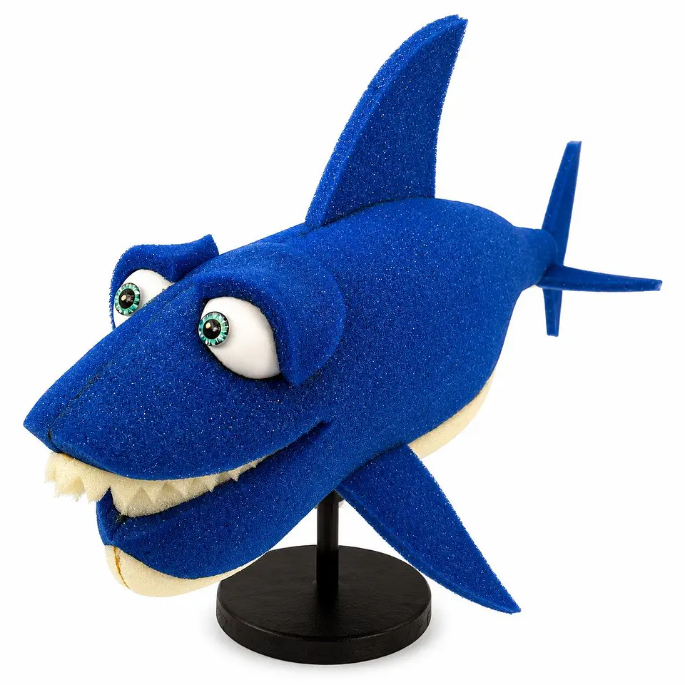 Títere de gomaespuma Tiburón Azul 1