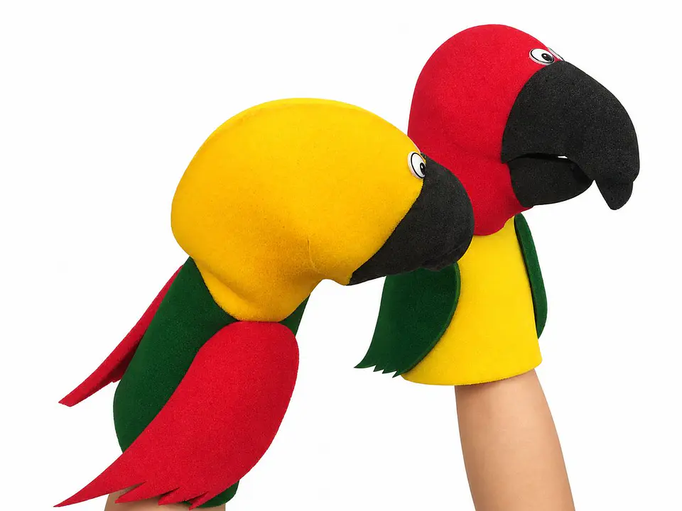 Títeres de gomaespuma Loros 3