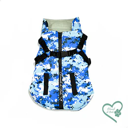 Parka con Arnés modelo Pixeles 
