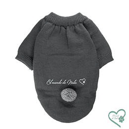 Sweater Pompón Gris