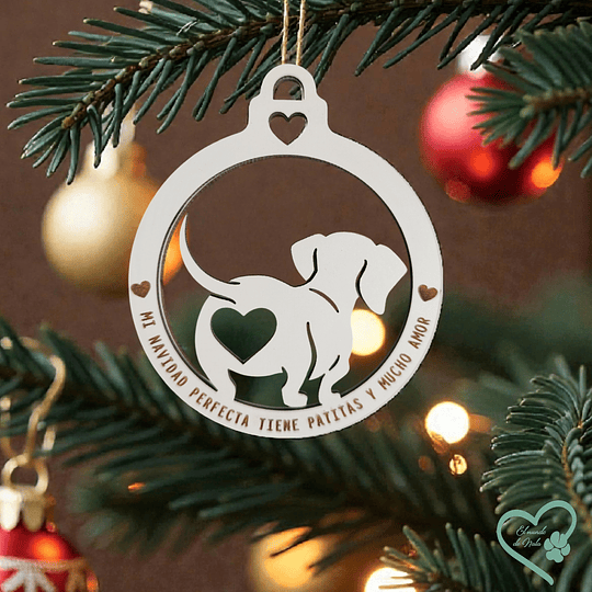 Adorno Navidad Blanco Salchi 