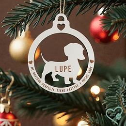 Adorno Navidad Blanco Salchi doble