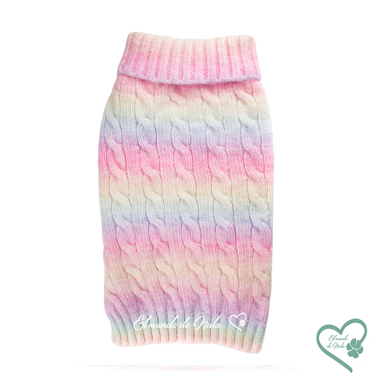 Sweater Arcoiris Rosado