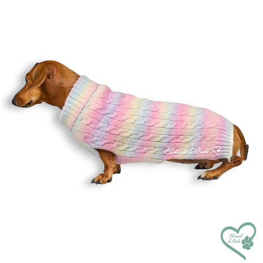 Sweater Arcoiris Rosado