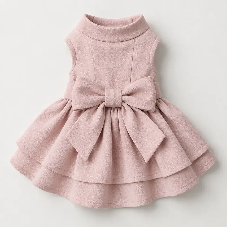 Vestido Lirio rosa empolvado 1