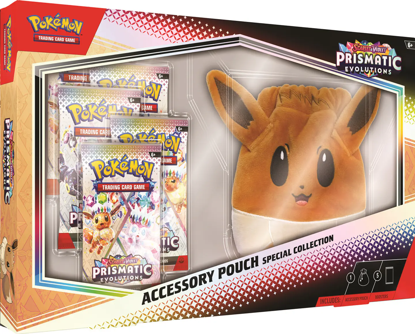 Pokémon TCG Scarlet & Violet Prismatic Evolutions - Accessory Pouch Español 1