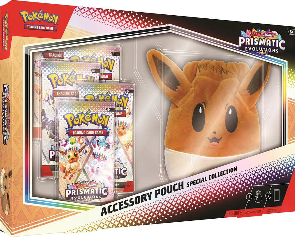Pokémon TCG Scarlet & Violet Prismatic Evolutions - Accessory Pouch Español 1