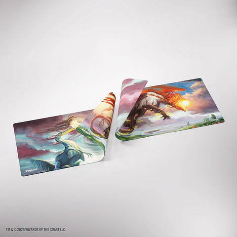 GG MTG Lorwyn Eclipsed Double-sided Playmat - Eirdu, Carrier of Dawn/Isilu, Carrier of Twilight