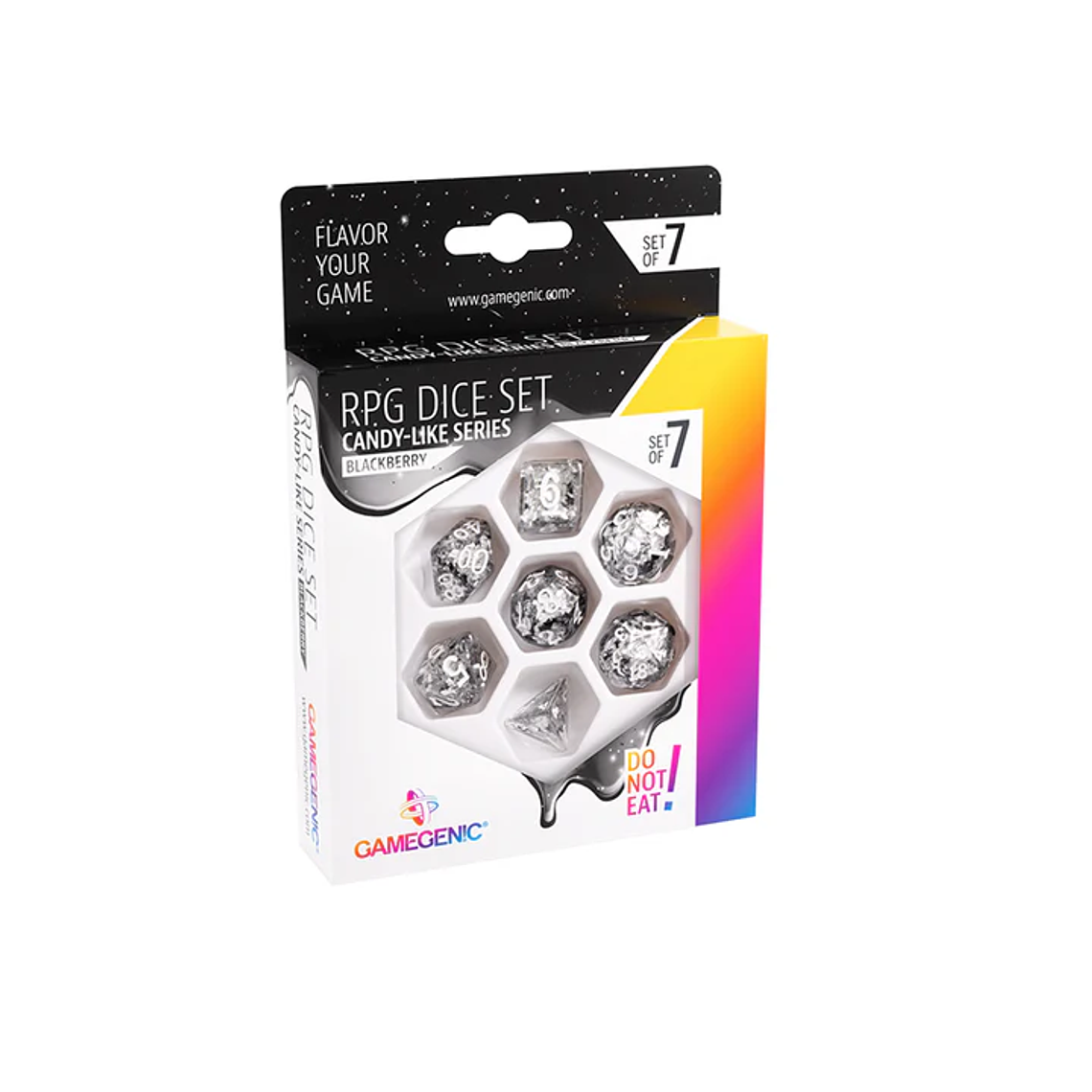 GG Candy-like Series - Blackberry RPG Dice Set (7pcs) 1